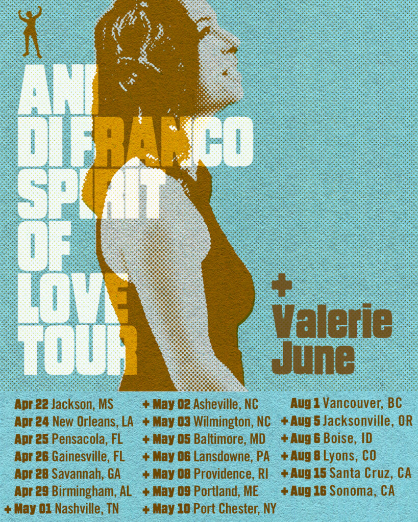 Ani DiFranco — Ani DiFranco Announces 2026 Spirit of Love Tour